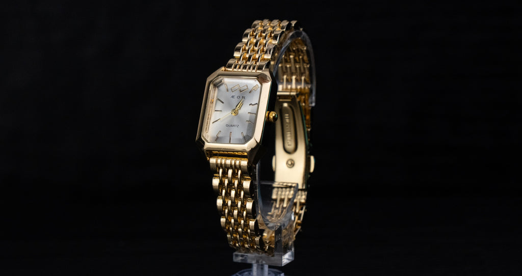 Women's Square Steel Watch - Elegant Gold Color