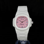 AEON - White Dial Pink