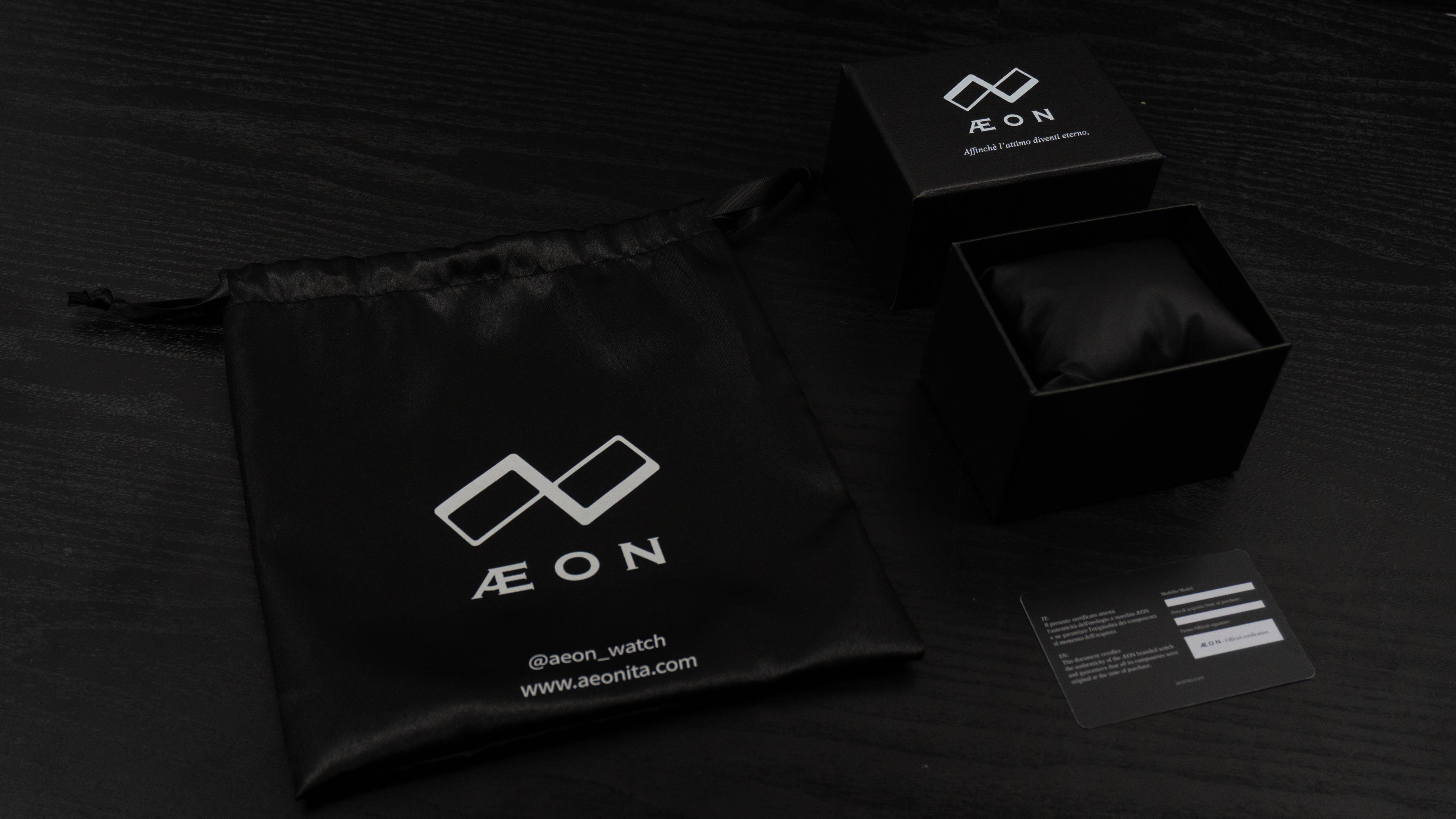 AEON - Matte Black Blue Dial